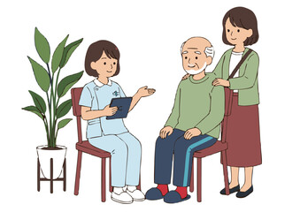 Fototapeta premium Elderly Care Compassionate Home Healthcare Services for Seniors