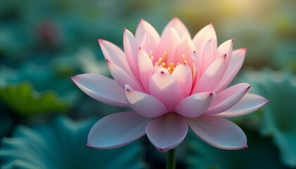 Pink Lotus Flower Close Up