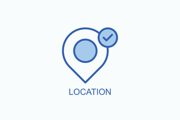 Location Icon Or Logo Isolated Vector Illustration