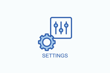 Settings Icon Or Logo Isolated Vector Illustration