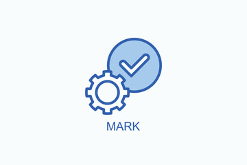 Mark Icon Or Logo Isolated Vector Illustration