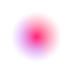 Blur Radial gradient background, swirling with rainbow color spectrum in a circle.  Abstract pastel neon holographic blurred grainy circle gradient on white background texture. 