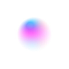 PNG Blur gradient neon mesh. Colorful bright neon template. Rounded neon line with light effect. Swirl glow magic line trail.	
