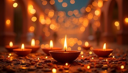 Candle Illumination for Festive Celebration