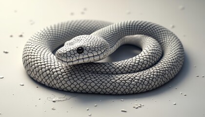 Coiled Snake on Neutral Surface