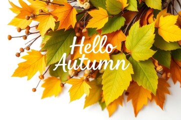 Autumn Leaves and Flowers Bouquet