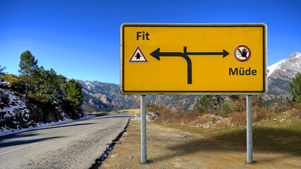 Signposts the direct way to Fit versus Tired