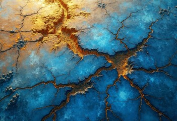 The beauty of the cracked texture of the earth