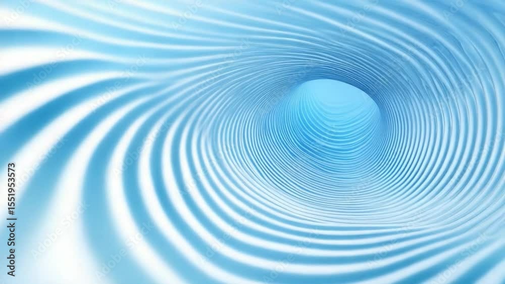 Poster dynamic tunnel of energy: an immersive, digitally crafted vortex of swirling, luminous blue lines, i