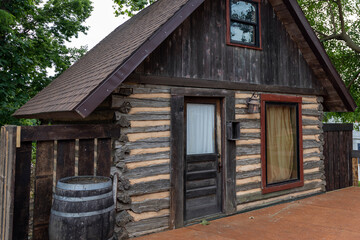 old wooden cottage