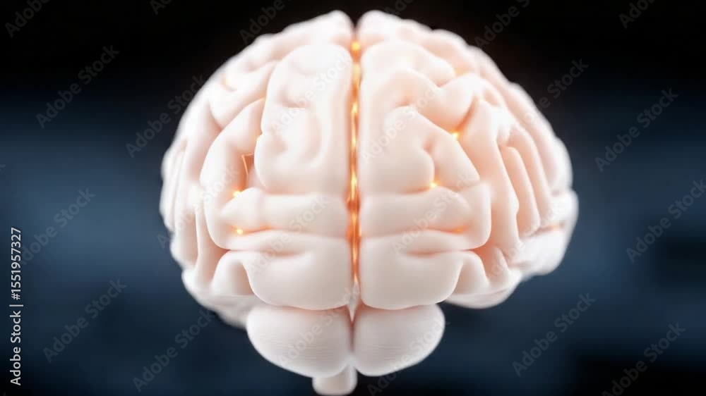 Poster the power within: the intricate and complex form of the human brain, a symbol of intellect, creativi
