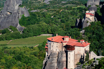 Monastery in Meteora, Greece.