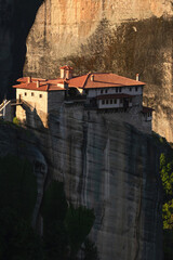 old monastery on the hill of Meteora, Greece 