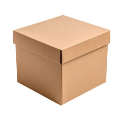 Unboxing a simple brown cardboard box home photography indoor top view minimalism