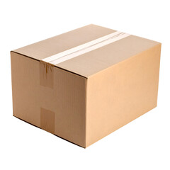 Shipping action cardboard box packaging warehouse environment top view for logistics
