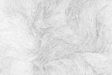 Flowing Abstract Hair-Like Lines on a White Background