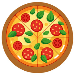 Delicious Pizza with Toppings