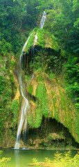 Pha Nam Yod Waterfall is 35 meters high and consists of three levels, shaped like umbrellas. It is...