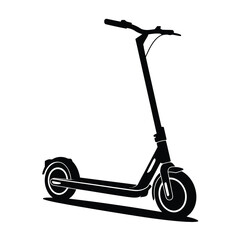 Electric Scooter Silhouette