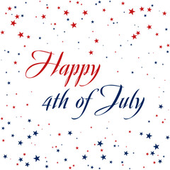 Happy 4th of July poster template