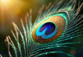 The magnificent blooming of peacock feathers