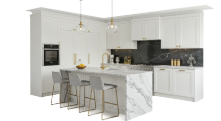 Modern kitchen design contemporary home interior photography minimalist style aerial view elegant living