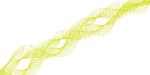 Abstract wavy green stream element for design on transparent background isolated. green lines vector illustration. Curved wave. Abstract wave element for design
