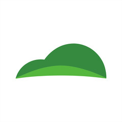minimalist grass hill landscape illustration on white background 4 on transparent background