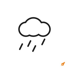 rain icon is designed in a visually appealing and easily recognizable style. It’s suitable for various visual needs such as apps, presentations, digital media, or other graphic design projects.