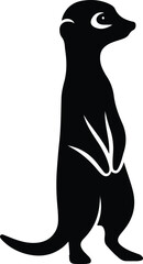 Meerkat vector silhouette