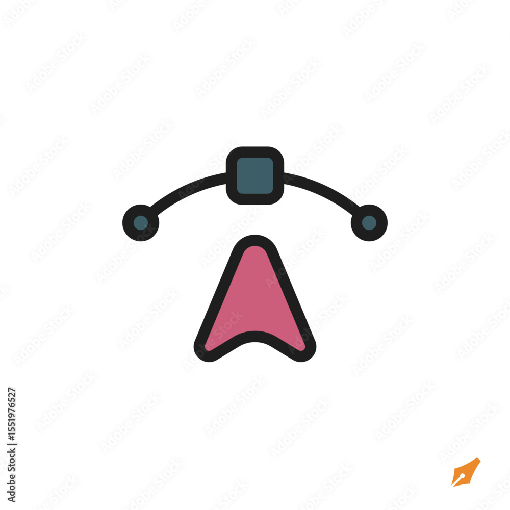 Poster pen tool icon is designed in a visually appealing and easily recognizable style. it’s suitable for v
