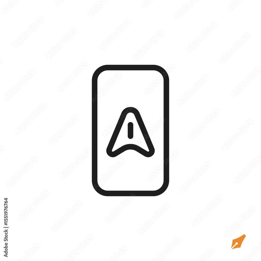 Poster navigation icon is designed in a visually appealing and easily recognizable style. it’s suitable for