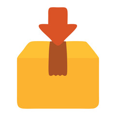 shopping package flat icon