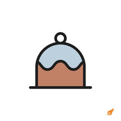 pudding icon is designed in a visually appealing and easily recognizable style. It’s suitable for various visual needs such as apps, presentations, digital media, or other graphic design projects.