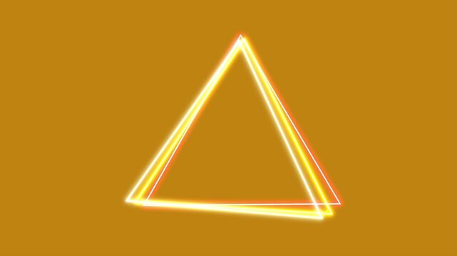 Animated Neon Triangles Looping Background