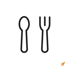 spoon icon is designed in a visually appealing and easily recognizable style. It’s suitable for various visual needs such as apps, presentations, digital media, or other graphic design projects.