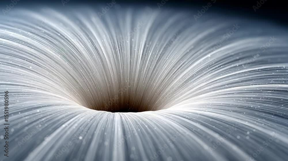 Aufkleber Abstract Vortex: A mesmerizing digital rendering of a swirling vortex, with light streaks converging towards a dark center, creates a sense of depth and mystery.