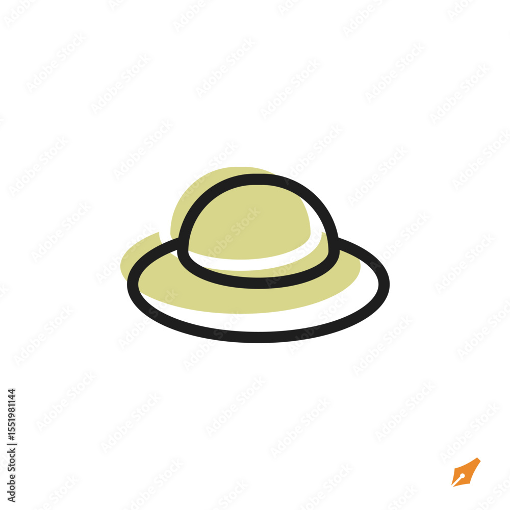 Poster hat icon is designed in a visually appealing and easily recognizable style. it’s suitable for variou