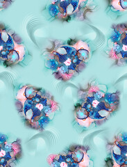 background with butterflies