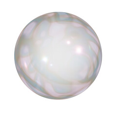 crystal ball bubble isolated on transparent