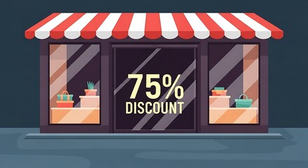 Storefront Offering Discount for Shopping Promotion