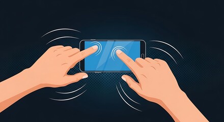 Using Generic Smartphone with Two Finger Touch Gesture