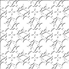  3d relief tiles.
Vector pattern with symmetrical elements . Modern stylish abstract texture. Repeating tiles from striped elements. Black and white pattern.