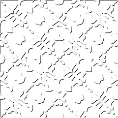 3d relief tiles.
Vector pattern with symmetrical elements . Modern stylish abstract texture. Repeating tiles from striped elements. Black and white pattern.