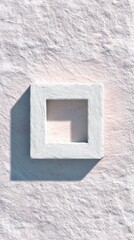 White Square Frame on Textured Background