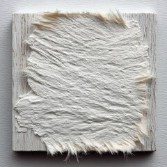 White Textured Paper with Visible Surface Fibers
