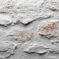White Textured Stone Wall Surface Background