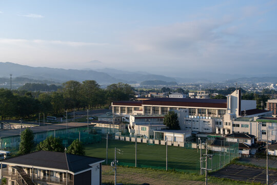 長野県佐久市中込の町並み