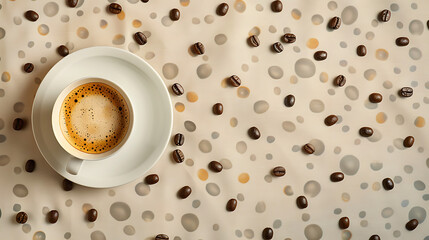 cup of coffee on the table