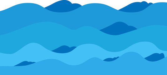 Naklejka premium 물결 파도